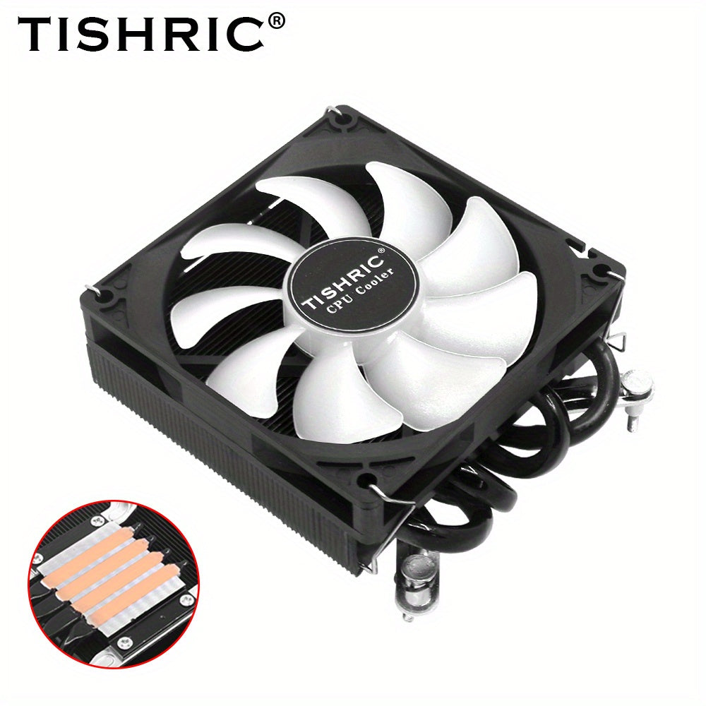 ITX CPU Cooler Fan RGB 4Pin PWM 4 Heat Pipe Tower Air Cooler Intel LGA1700 1150 1155 115X 1200 Processor Cooler Radiator ITX Small Chassis Dedicated CPU Fan 4 Heat Pipe Fan Speed 600-3300RPM ±
