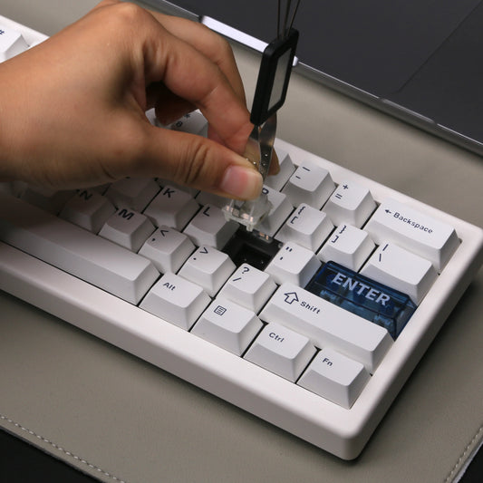 QK61 Mechanical Keyboard RGB Backlit Gasket Structure 3-Mode 2.4G Bluetooth Wireless Hot Swap Keyboard for VIA/QMK