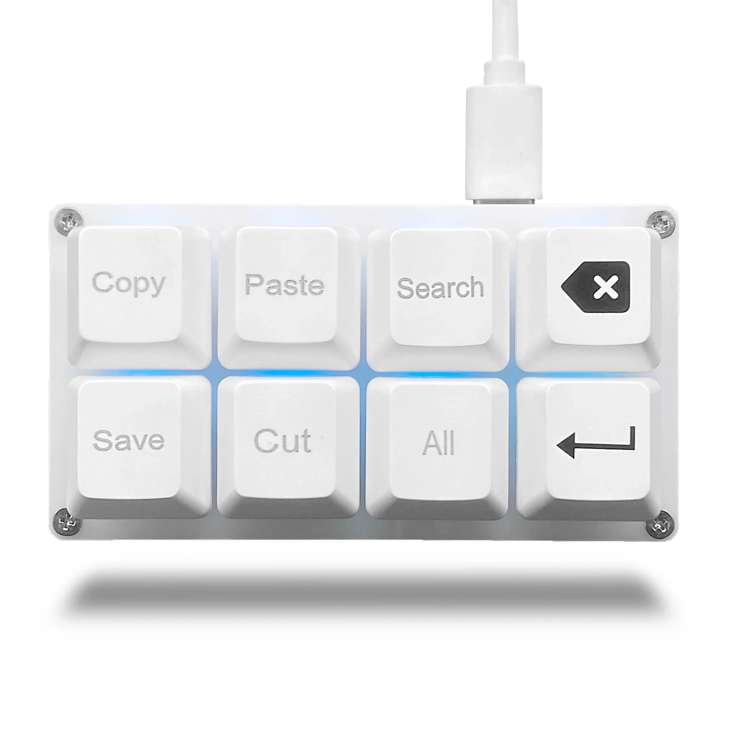 8 Keys Small Keypad Work Shortcut Key Keycaps Keyboard One-Handed Mechanical Gaming Keypad Programmable USB Customized Keyboard