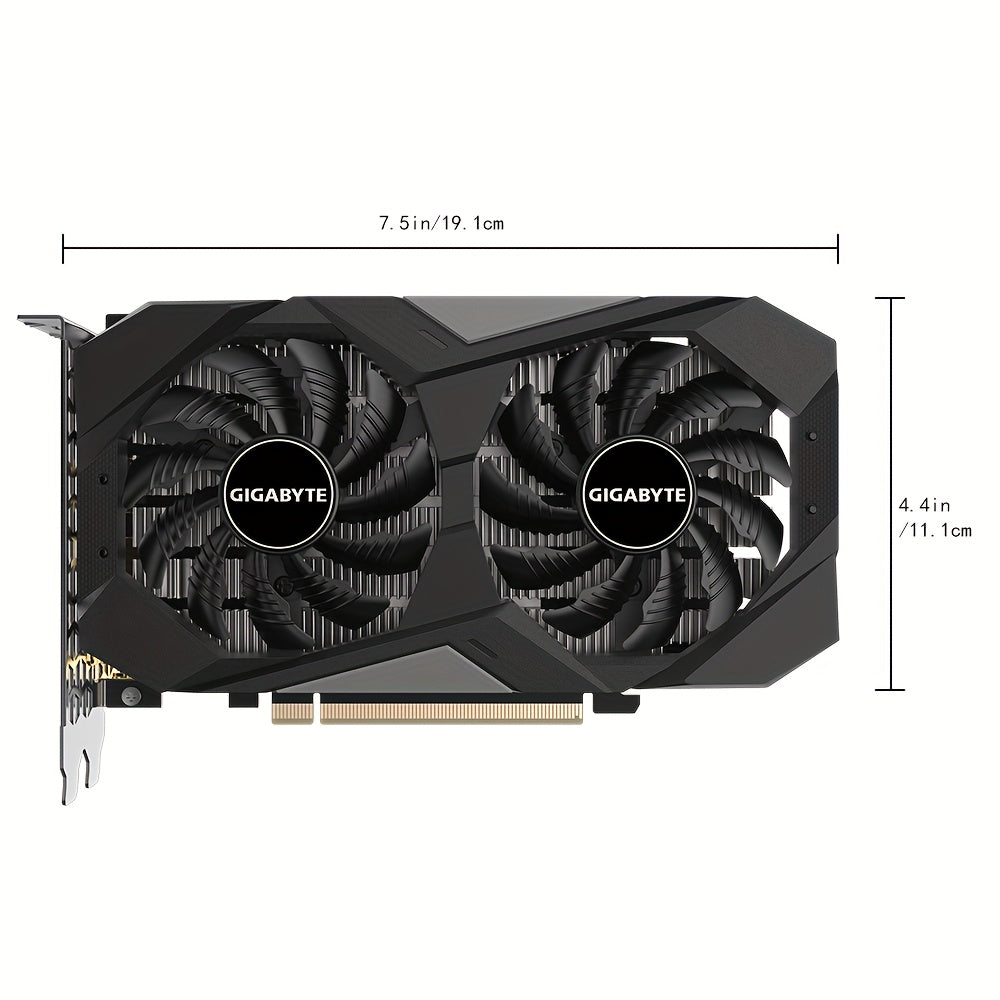 Gigabyte RTX3050 WINDFORCE OC 6G - Overclocked GeForce, GDDR6, 14000 MHz, PCI-E 4.0, 96bit, Desktop NVIDIA Graphics Card