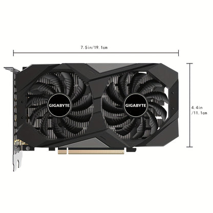 Gigabyte RTX3050 WINDFORCE OC 6G - Overclocked GeForce, GDDR6, 14000 MHz, PCI-E 4.0, 96bit, Desktop NVIDIA Graphics Card