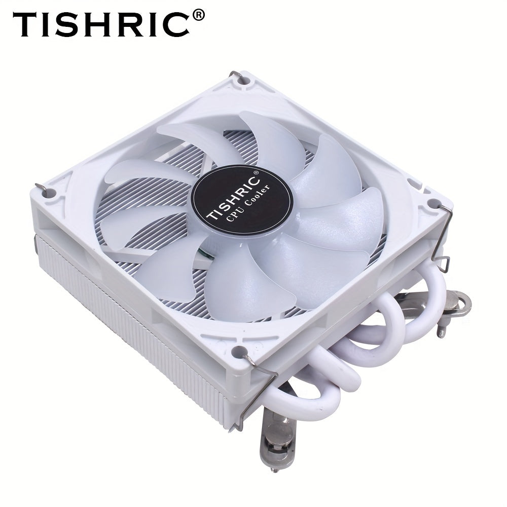 ITX CPU Cooler Fan RGB 4Pin PWM 4 Heat Pipe Tower Air Cooler Intel LGA1700 1150 1155 115X 1200 Processor Cooler Radiator ITX Small Chassis Dedicated CPU Fan 4 Heat Pipe Fan Speed 600-3300RPM ±