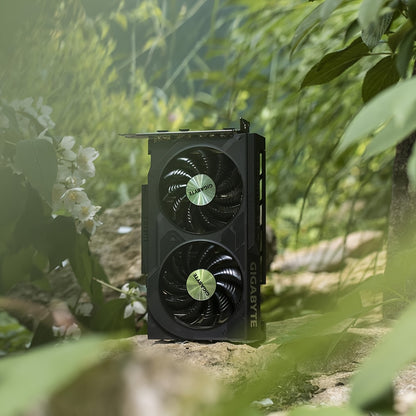 GIGABYTE RTX4060 WINDFORCE OC 8G - Overclocked NVIDIA GeForce Graphics Card, GDDR6, 17Gbps, PCI-E4.0, 128bit, Desktop GPU with DisplayPort & HDTV Outputs, Sleek Design with Dual Fan Cooling