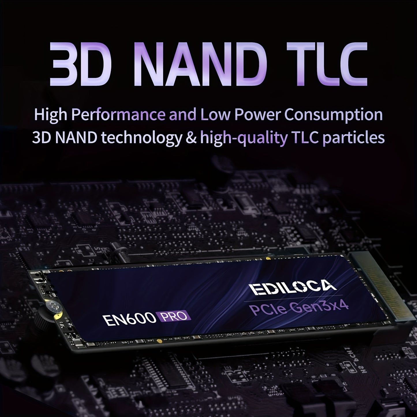 [Up to 3500MB/s | NVMe] EN600 PRO SSD | NVMe M.2 2280, Up to 3500MB/s, SLC Cache 3D NAND TLC, Internal Solid State Drive, Graphene Cooling Sticker, Storage for PC, Desktop And Laptops, PCle 3.0x4