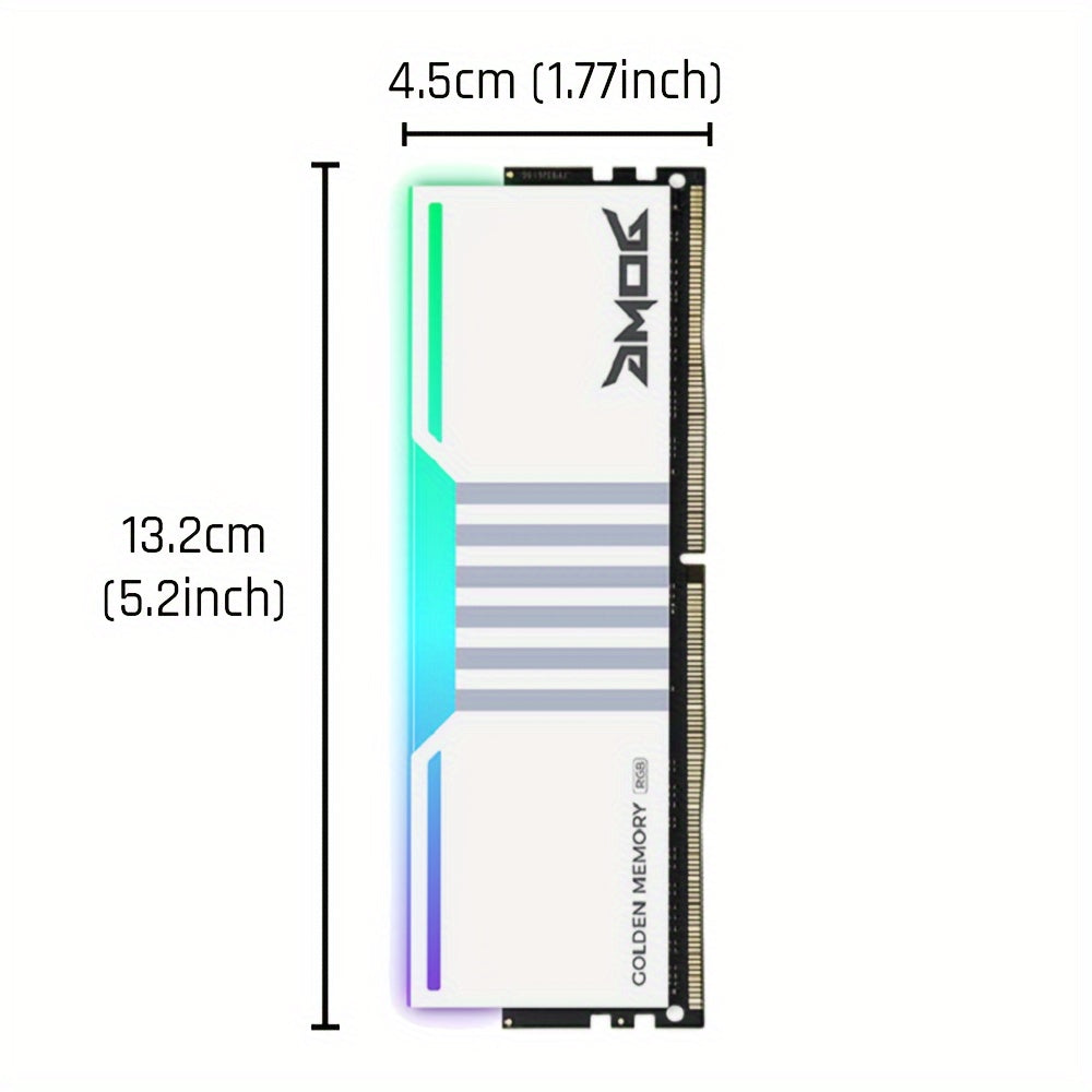 GMOG RGB RAM DDR4 Desktop 8GB 16GB 3200MHz 3600MHz XMP DDR4 Gaming RAM Memoria Desktop 288-Pin 1.35V ARGB With Heatsink