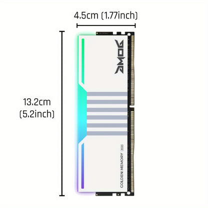 GMOG RGB RAM DDR4 Desktop 8GB 16GB 3200MHz 3600MHz XMP DDR4 Gaming RAM Memoria Desktop 288-Pin 1.35V ARGB With Heatsink