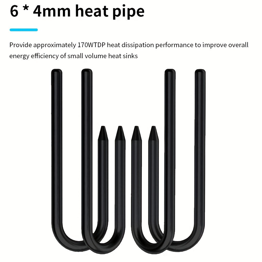 ITX CPU Cooler Fan RGB 4Pin PWM 4 Heat Pipe Tower Air Cooler Intel LGA1700 1150 1155 115X 1200 Processor Cooler Radiator ITX Small Chassis Dedicated CPU Fan 4 Heat Pipe Fan Speed 600-3300RPM ±