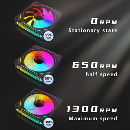 MATX-SLIM ITX Gaming PC Case with 3x120mm ARGB Fans, 270° Full View Tempered Glass Mid Tower, USB 3.0, Air Cooling, Mini-ITX Compatible, Compact Design for Small Spaces, Vibrant Pc Setup | Sleek Midtower | Sleek Construction