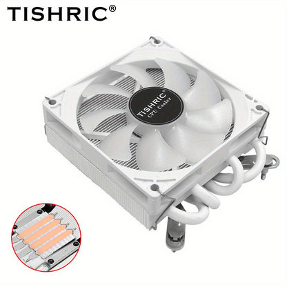 ITX CPU Cooler Fan RGB 4Pin PWM 4 Heat Pipe Tower Air Cooler Intel LGA1700 1150 1155 115X 1200 Processor Cooler Radiator ITX Small Chassis Dedicated CPU Fan 4 Heat Pipe Fan Speed 600-3300RPM ±