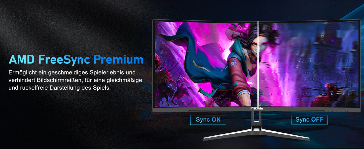 34 Inch Monitor 165Hz VA WQHD Desktop Wide Display 21:9 LED Gamer Computer Screen 1500R Curved DP/3440*1440