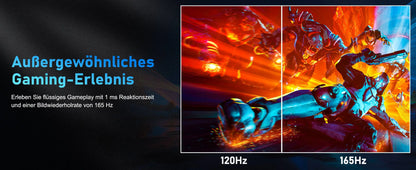 34 Inch Monitor 165Hz VA WQHD Desktop Wide Display 21:9 LED Gamer Computer Screen 1500R Curved DP/3440*1440