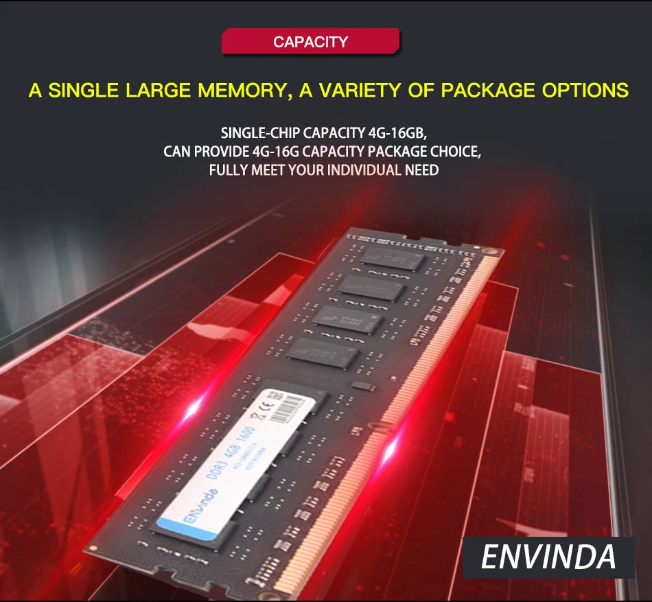 ENVINDA DDR4 RAM 8GX2 16GX2 3200MHz RAM 32G 16G Dual Channel DIMM Memoria NO Support AMD CPU Ram 1.35V DDR4 RGB RAM for Desktop