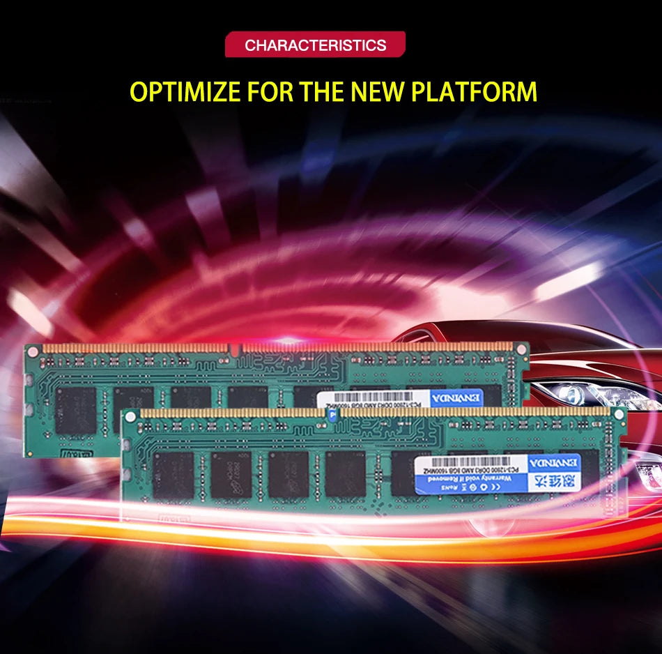 ENVINDA DDR4 RAM 8GX2 16GX2 3200MHz RAM 32G 16G Dual Channel DIMM Memoria NO Support AMD CPU Ram 1.35V DDR4 RGB RAM for Desktop