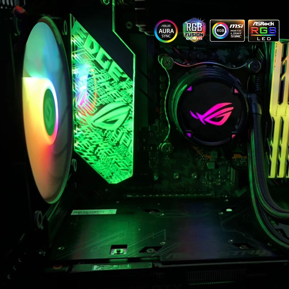 PC Case IO Panel Customize MOBO MOD Mirror Panel AURA Water Cooler Custom 5V3PIN ARGB Motherboard Lighting Panel Customizable