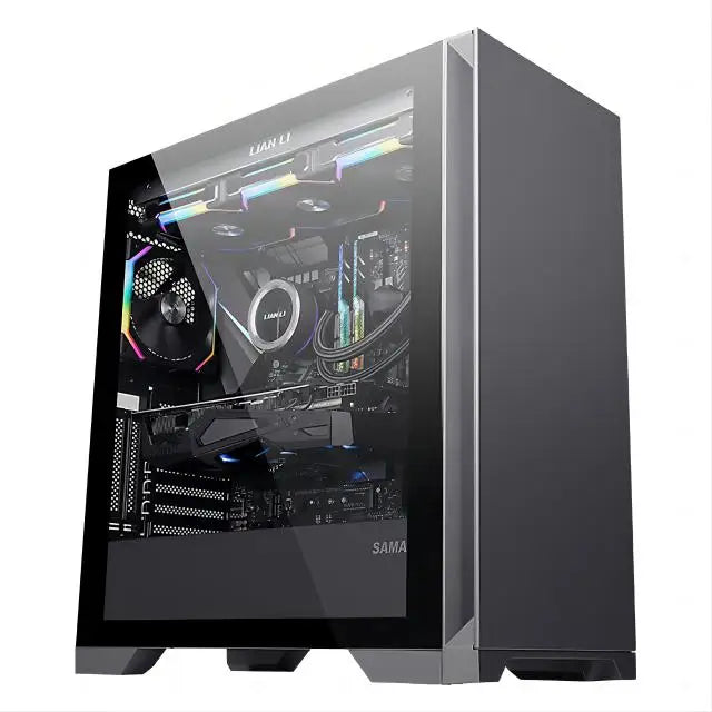 AOTESIER Gaming PC core i7 CPU With 16G RAM 256G SSD HD4600 ATX/ITX/M-ATX full view side panel Temper Glass Front pc gamer