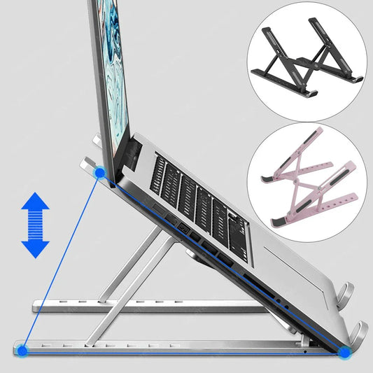 Adjustable Laptop Stand Portable Foldable Notebook Bracket Computer Monitor Holder For Macbook Air iPad Tablets Base Accessories