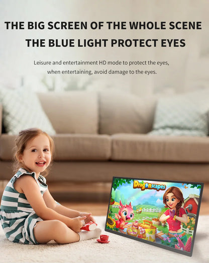 HGFRTEE Portable Gaming Monitor 18.5 Inch 1080P 16:09 120Hz 100%sRGB 300Cd/m² Travel Screen for MacBook Laptop PC Game Consoles