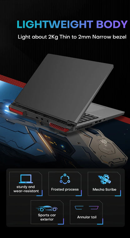 16“Gaming Laptop Computer intel Core i7-6700HQ GTX 1060 Notebook PC 120Hz Full HD IPS 16GB DDR4 1TB SSD Windows 11 Laptop Gamer