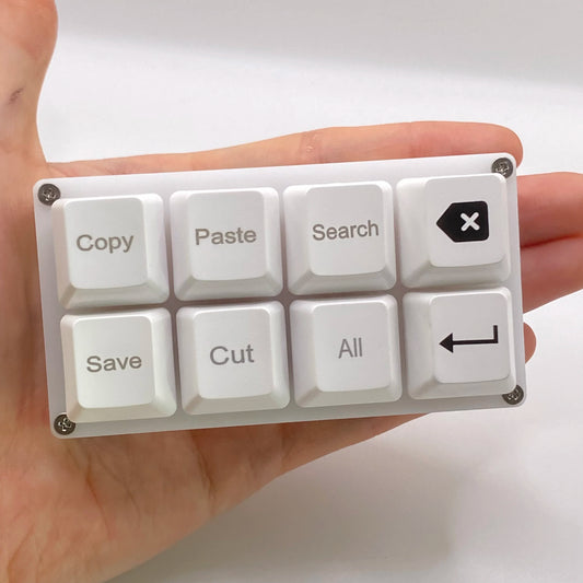 8 Keys Small Keypad Work Shortcut Key Keycaps Keyboard One-Handed Mechanical Gaming Keypad Programmable USB Customized Keyboard