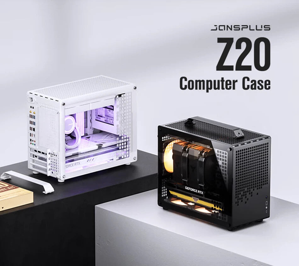 Jonsbo Z20 MATX ATX PC Case Chassis 20L Detachable Handle Case Support 240mm AIO Cooler Type-C Black Desktop Small Compact Case