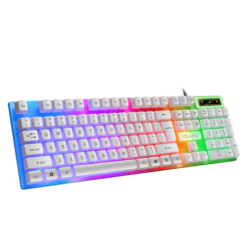 104 key Backlit Mechanical Keyboard Wired Gaming Keyboard Waterproof Luminous Keyboard for Gamer PC Laptop Office