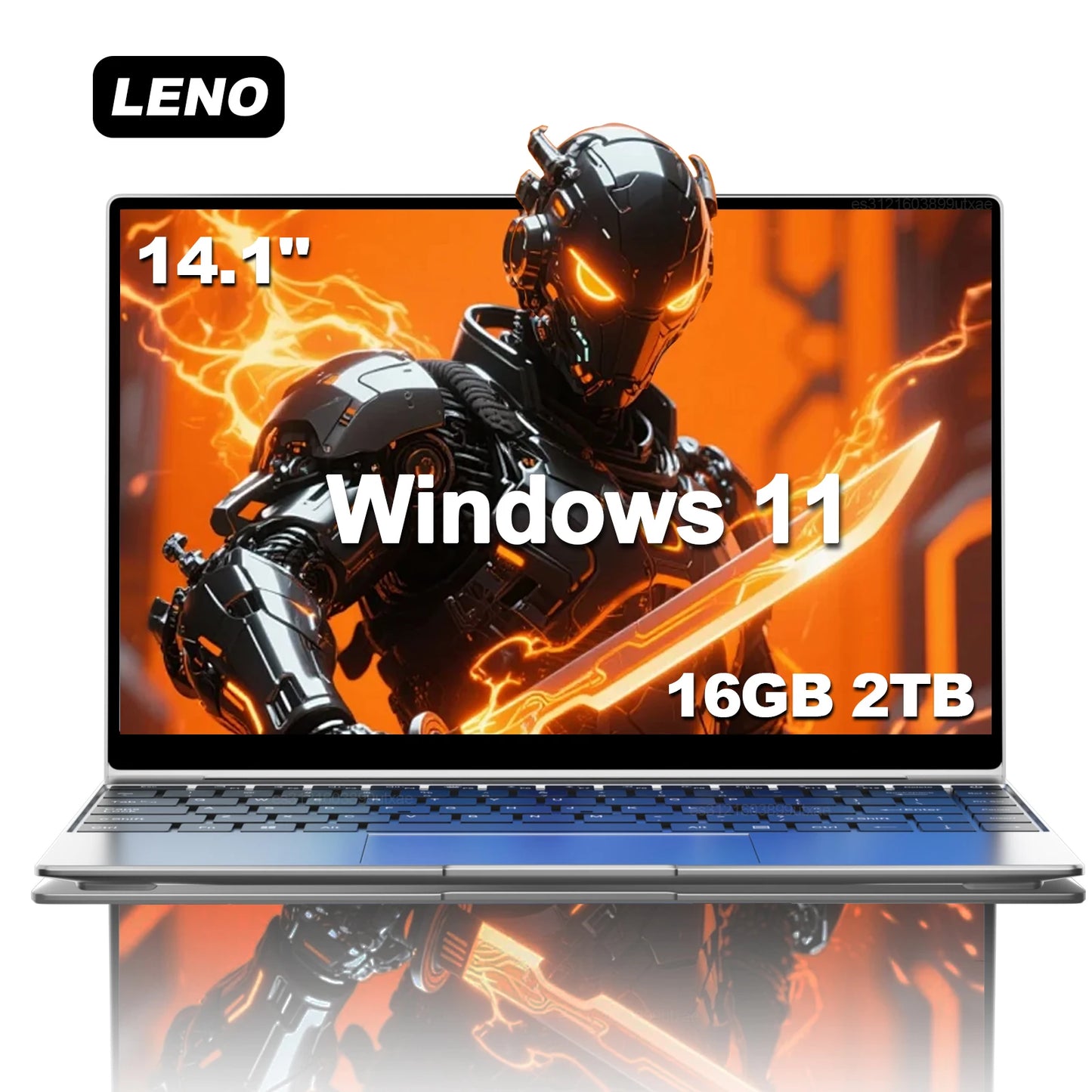 14.1" Ultra Slim Laptop 16GB RAM 2TB SSD Intel N3700 Notebook Gamer  1920*1080 Display Windows 11 Pro Office Study Computer PC