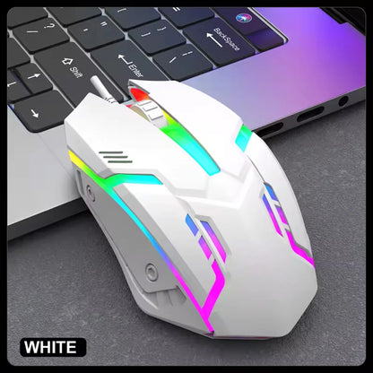Gamer Keyboard And Mouse PC Gaming Keyboard RGB Backlit Keyboard Rubber Keycaps Wired English Keyboard Mouse Gamer Gaming Mouse