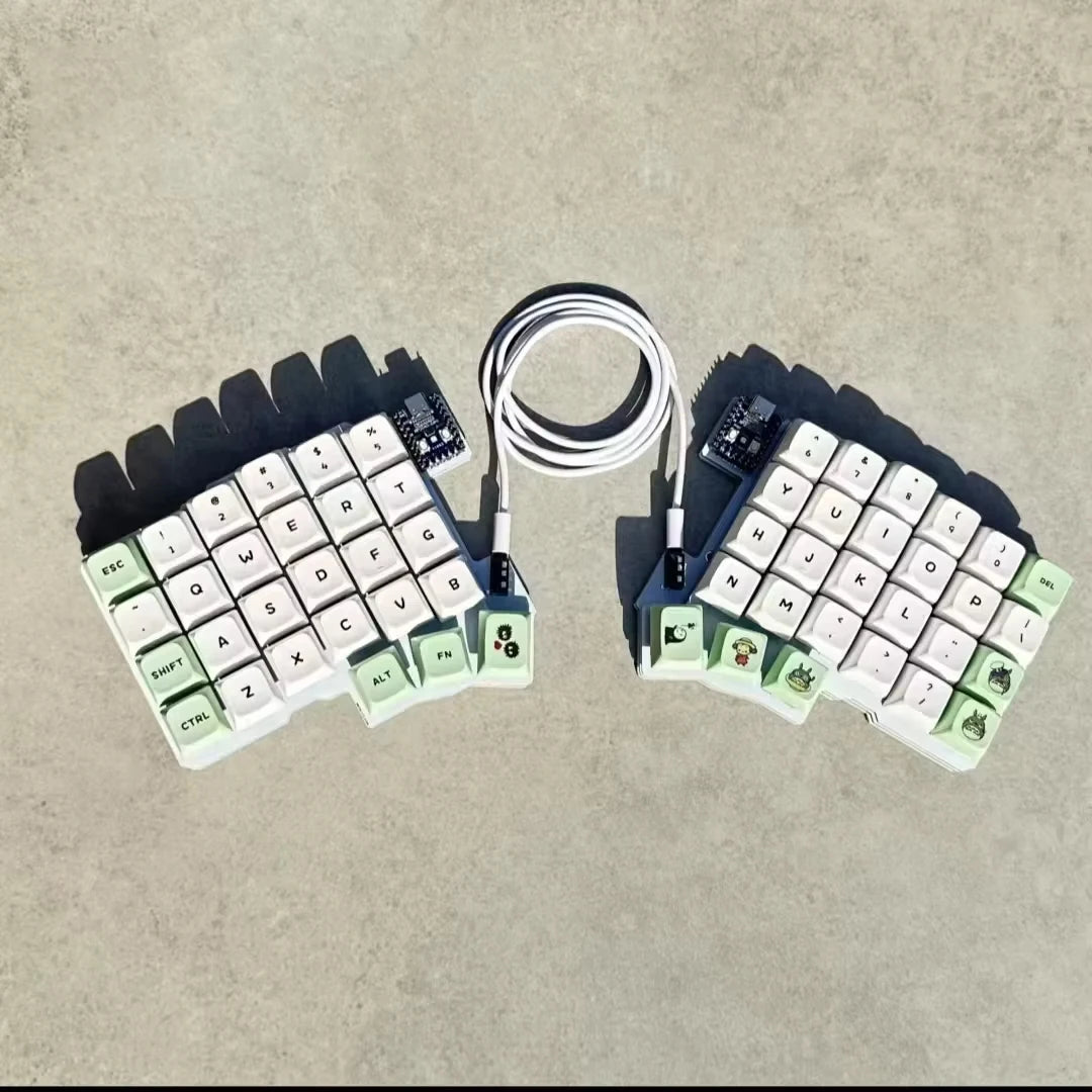 Silakka54 Split Keyboard Wired Hot Swap Support QMK/VIAL Keyboard Ergonomics RP2040zero Customized PC Gamer Accessories