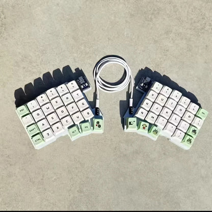 Silakka54 Split Keyboard Wired Hot Swap Support QMK/VIAL Keyboard Ergonomics RP2040zero Customized PC Gamer Accessories