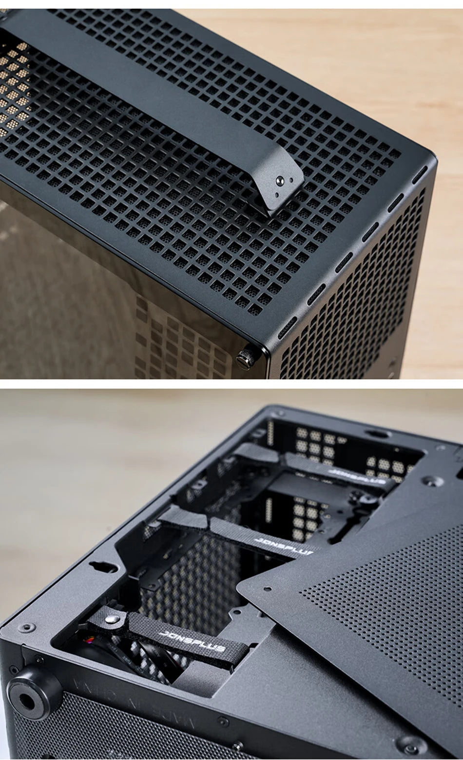 Jonsbo Z20 MATX ATX PC Case Chassis 20L Detachable Handle Case Support 240mm AIO Cooler Type-C Black Desktop Small Compact Case