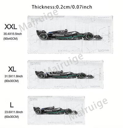 Pc Gaming Laptop F1 Racer 33 Number Mouse Pad Gamer Keyboard Non-slip Mat Computer Accessories Mausepad Deskmat Mousepad Cabinet