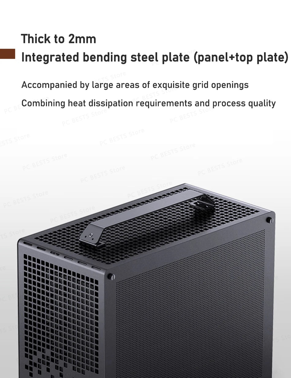 Jonsbo Z20 MATX ATX PC Case Chassis 20L Detachable Handle Case Support 240mm AIO Cooler Type-C Black Desktop Small Compact Case