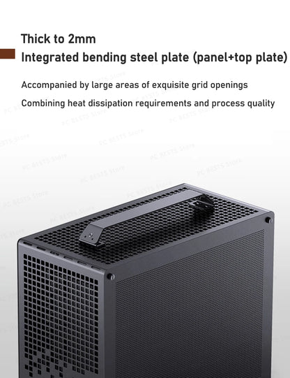 Jonsbo Z20 MATX ATX PC Case Chassis 20L Detachable Handle Case Support 240mm AIO Cooler Type-C Black Desktop Small Compact Case