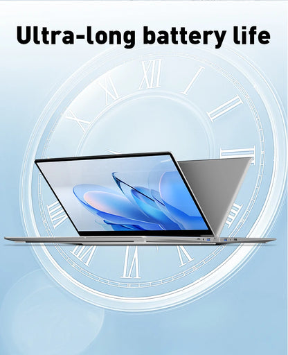 14.1" Ultra Slim Laptop 16GB RAM 2TB SSD Intel N3700 Notebook Gamer  1920*1080 Display Windows 11 Pro Office Study Computer PC