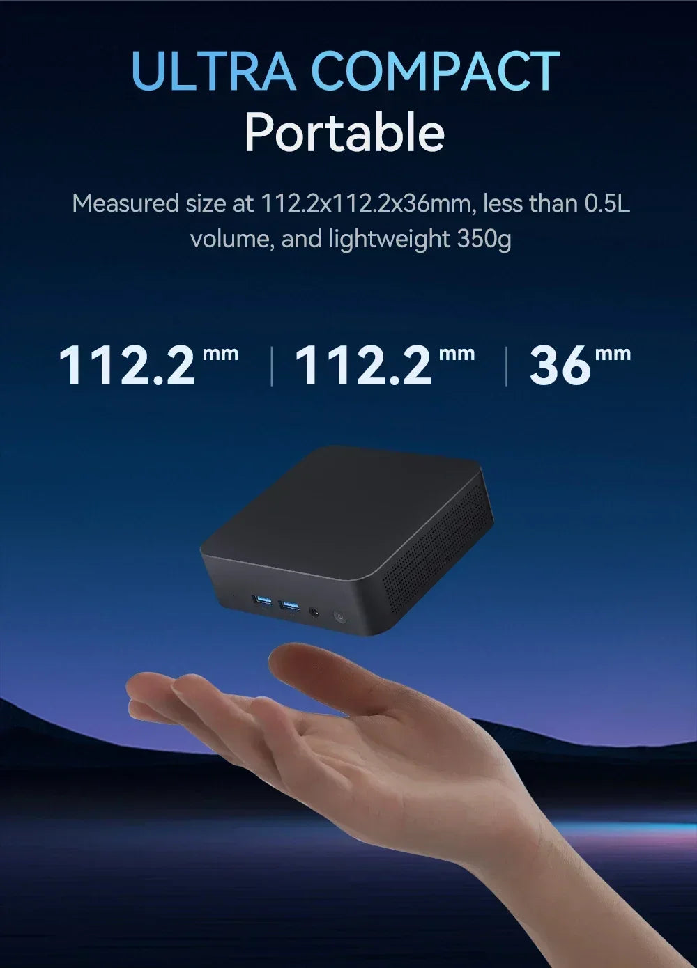 Mini PC Windows 11 pro  Core i9 8950HK 16GB DDR4 1TB SSD PC Gamer Computer Dual WIFI 6 BT5.2 4K HD Mini gaming Pc