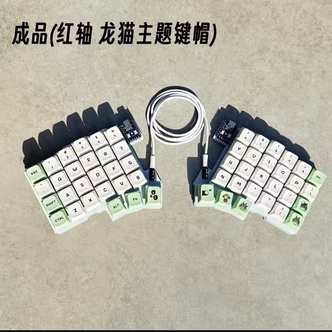 Silakka54 Split Keyboard Wired Hot Swap Support QMK/VIAL Keyboard Ergonomics RP2040zero Customized PC Gamer Accessories