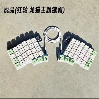 Silakka54 Split Keyboard Wired Hot Swap Support QMK/VIAL Keyboard Ergonomics RP2040zero Customized PC Gamer Accessories