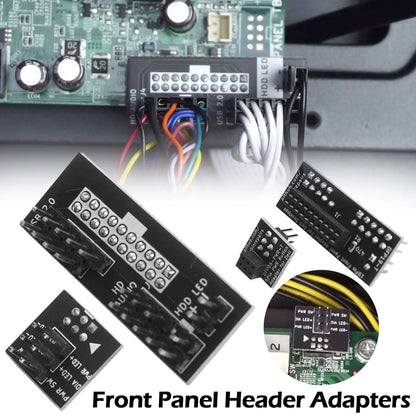 DIY Module Accessories For Dell Optiplex 7010 9010 7020 9020 T1700 Motherboards Front Panel Header Adapter Kit Computer Supplies