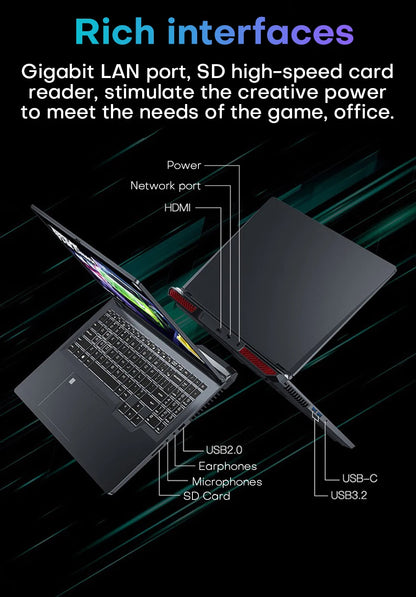 16“Gaming Laptop Computer intel Core i7-6700HQ GTX 1060 Notebook PC 120Hz Full HD IPS 16GB DDR4 1TB SSD Windows 11 Laptop Gamer