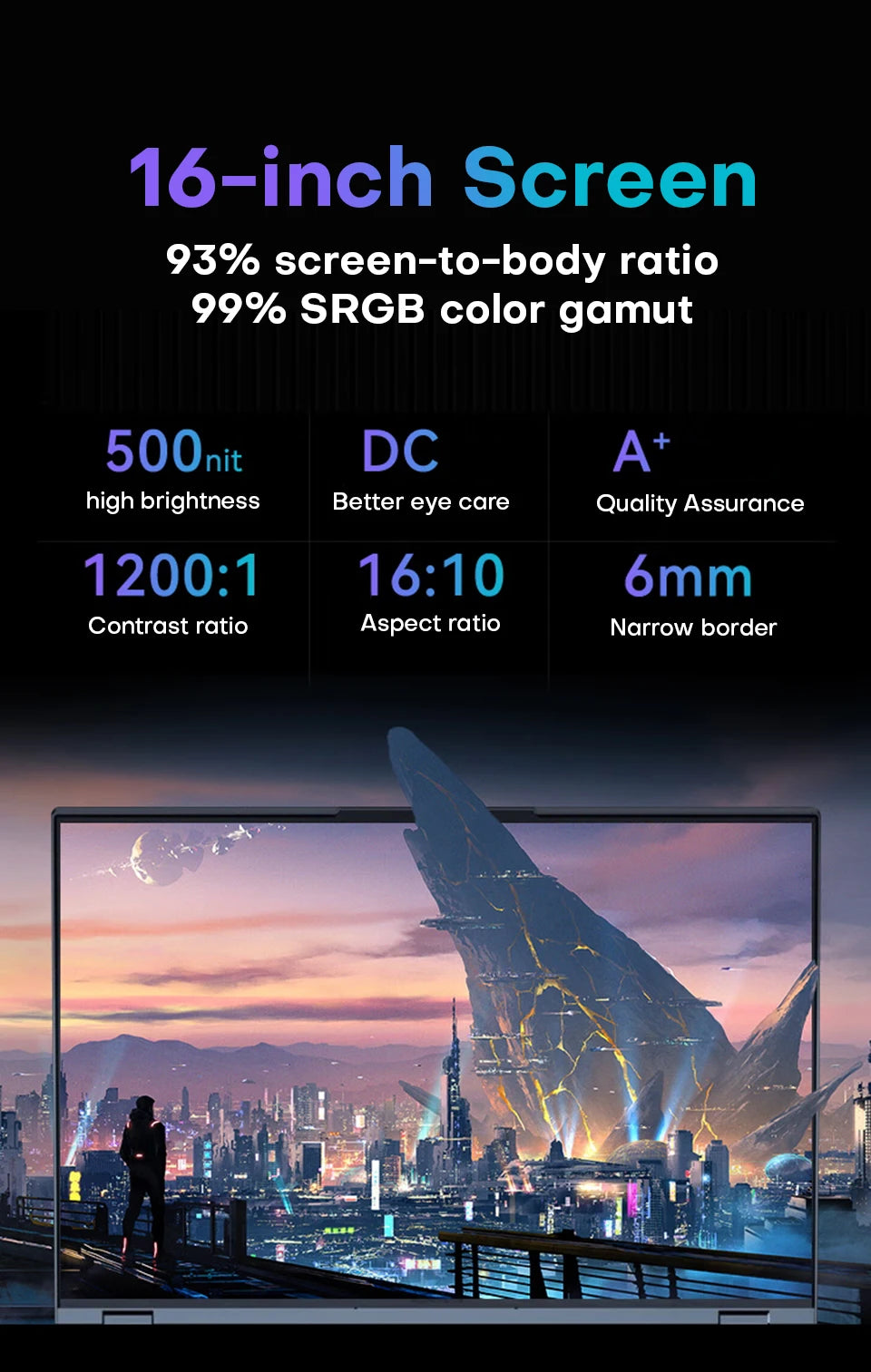 16“Gaming Laptop Computer intel Core i7-6700HQ GTX 1060 Notebook PC 120Hz Full HD IPS 16GB DDR4 1TB SSD Windows 11 Laptop Gamer