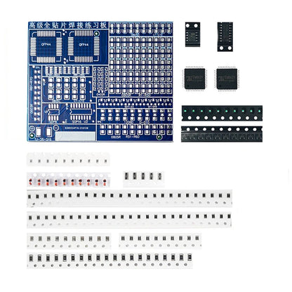 02 Patch Components Electronic Welding Practice Board Kit SMD/SMT DIY Soldering Skill Practice PCB Board Electronic Project Kits