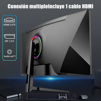 34 Inch Monitor 165Hz VA WQHD Desktop Wide Display 21:9 LED Gamer Computer Screen 1500R Curved DP/3440*1440