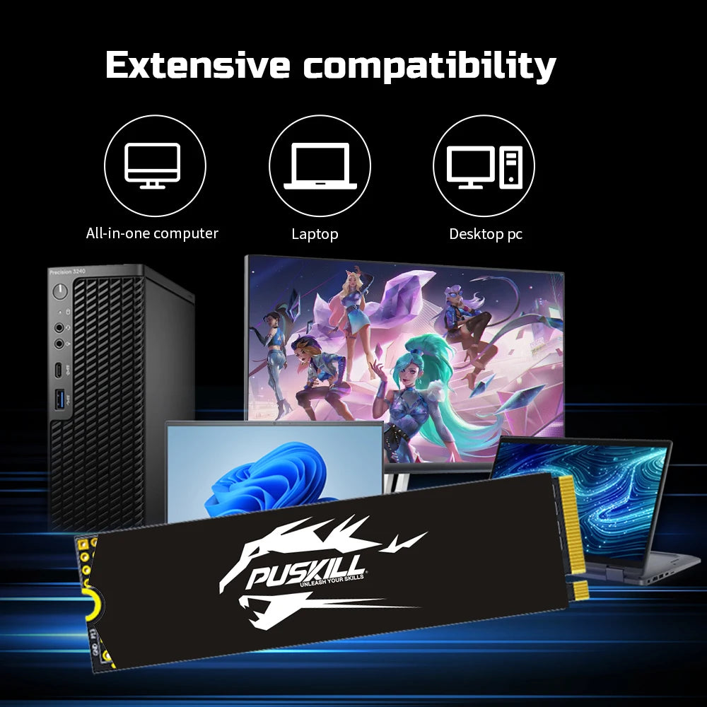 M.2 NVME SSD PCIe 2280 1TB 512GB 256GB 128GB M2 Internal Hard Drive for Laptop