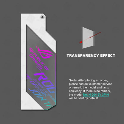 PC Case IO Panel Customize MOBO MOD Mirror Panel AURA Water Cooler Custom 5V3PIN ARGB Motherboard Lighting Panel Customizable