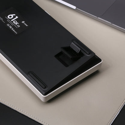 QK61 Mechanical Keyboard  RGB Backlit Gasket Structure 3-Mode 2.4G Bluetooth Wireless  Hot Swap Keyboard for VIA/QMK