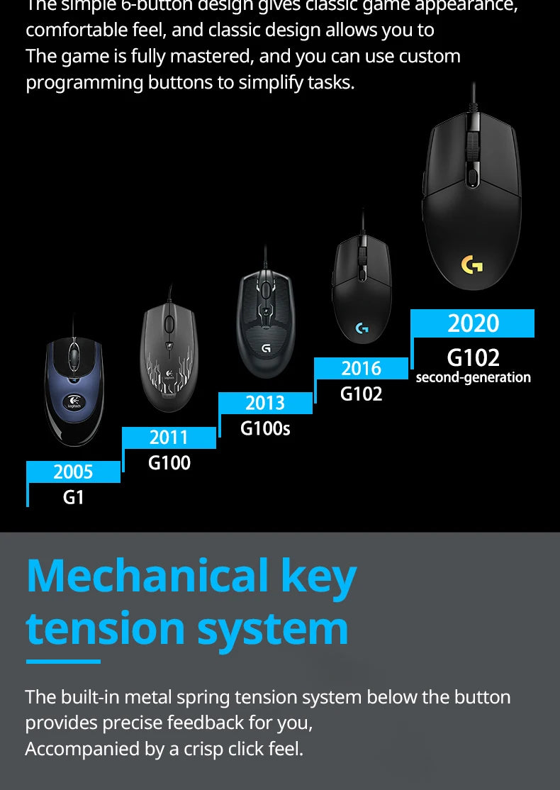 Logitech G102 Gaming Mouse gamer  pc gamer mouse inambricos