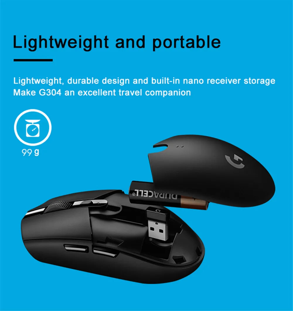 Logitech G304 G102 Wired Mouse Mechanical Button Gamer Mice Computer Mouse RGB Rechargeable Mouse for PUBG Laptop PC