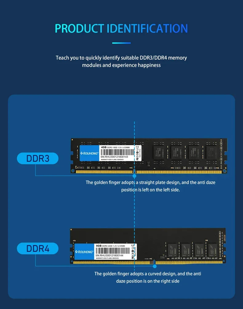 Memoria ram DDR4 RAM 8GB 16GB 32GB Stick  2400 2666 3200MHz 288 PIN PC4 Desktop Universal Memory 17000 19200 2666