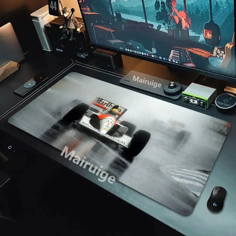 Pc Gaming Laptop F1 Racer 33 Number Mouse Pad Gamer Keyboard Non-slip Mat Computer Accessories Mausepad Deskmat Mousepad Cabinet