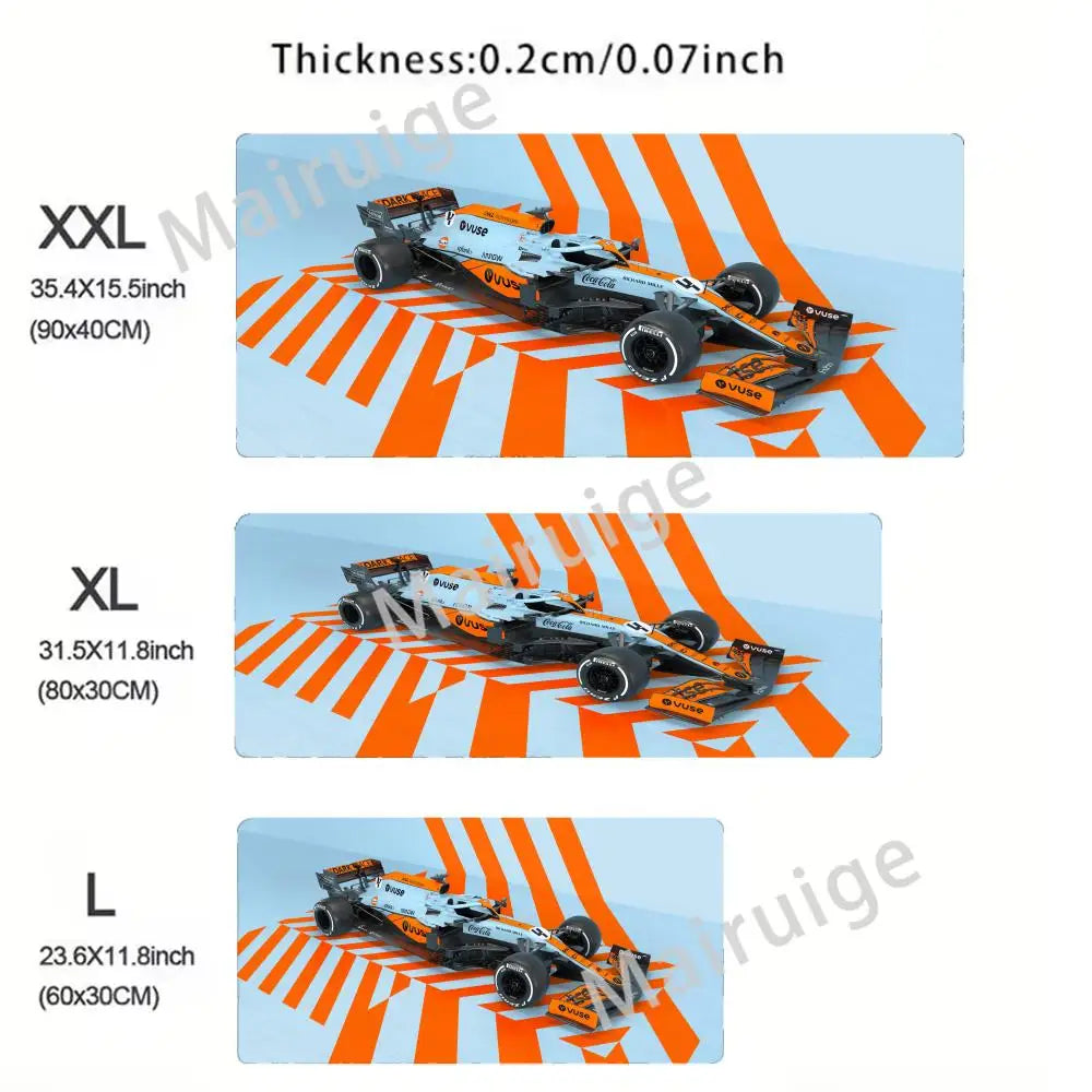 Pc Gaming Laptop F1 Racer 33 Number Mouse Pad Gamer Keyboard Non-slip Mat Computer Accessories Mausepad Deskmat Mousepad Cabinet
